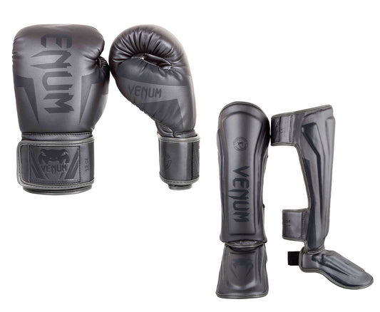 Venum Kickboxing Set Elite Grey/Grey