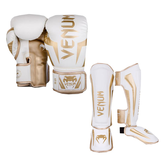 Venum Kickboxing Set Elite White/Gold