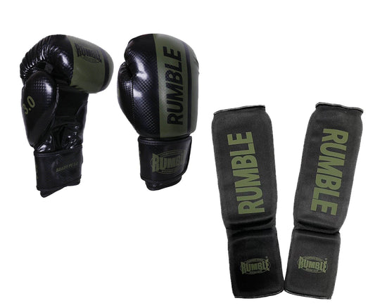 Rumble Kickboxing Set Junior 3.0 Black/Army
