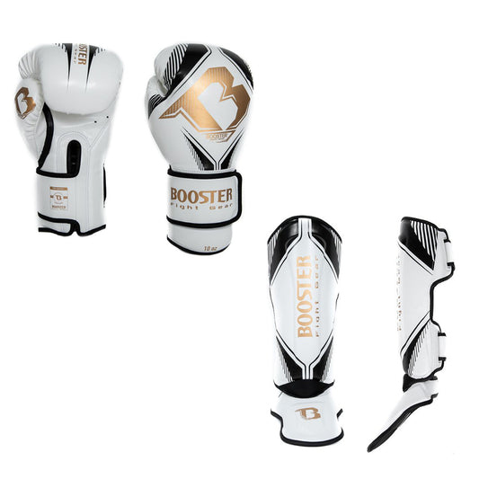 Booster kickboxing set Bangkok Series 2 White/Black/Gold