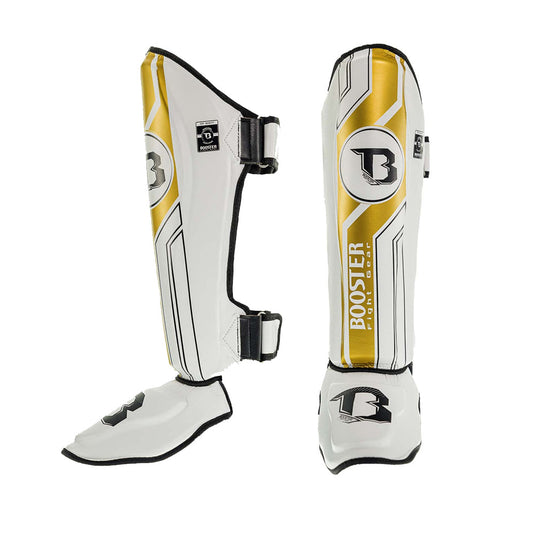 Booster Shin Guards BSG V9 WHITE/GOLD