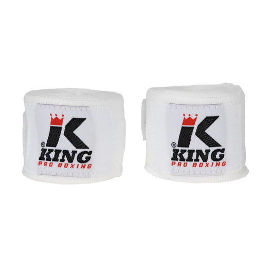 King Pro Boxing Bandage BPC White