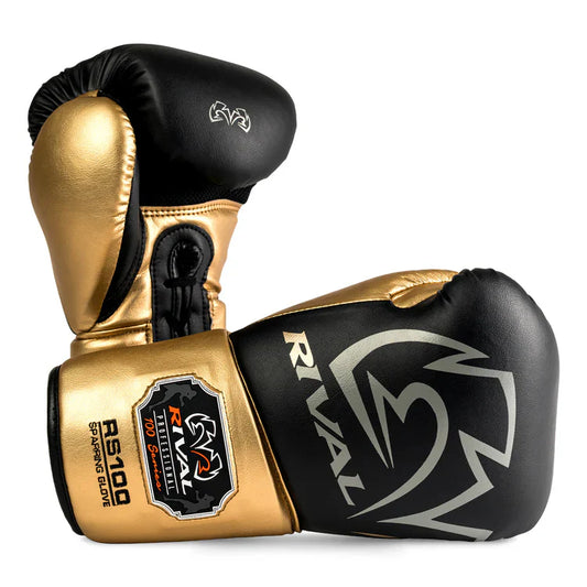 Rival Boxing gloves RS100 Professional Black/Gold