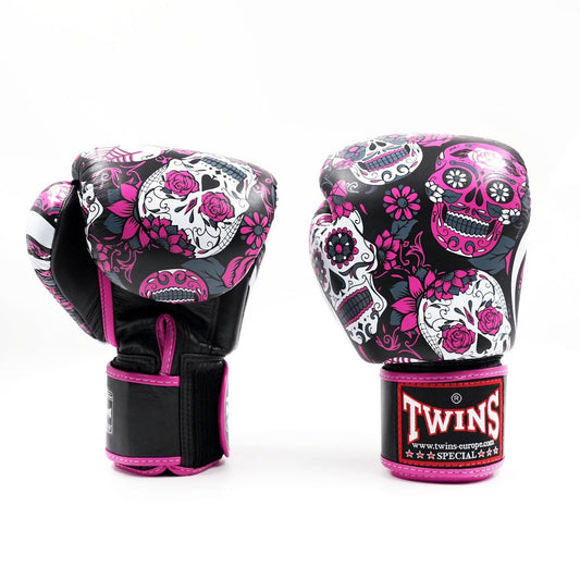 Twins Boxing Gloves FBGVL 3 Skull Pink