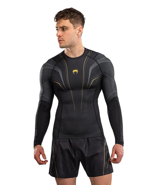 Venum Streamline Rashguard Long Sleeve Black/Gold