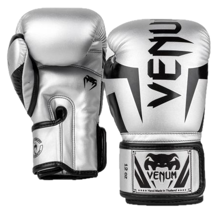 Venum Boxing Gloves Elite Silver/Black