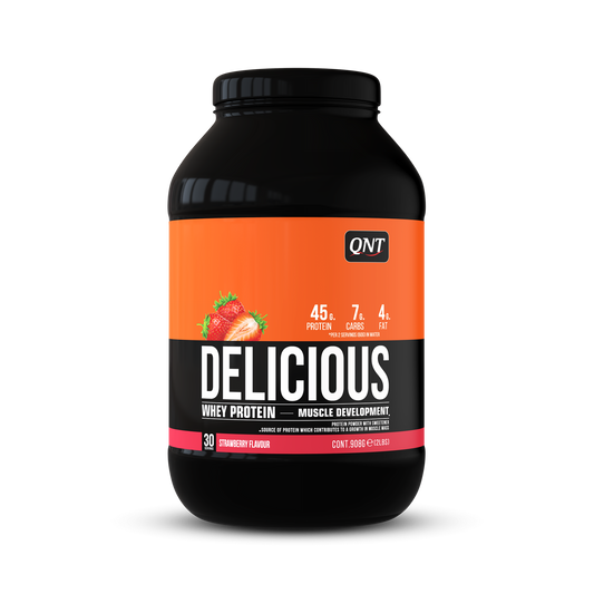 QNT Delicious Whey Protein 908 grams Strawberry