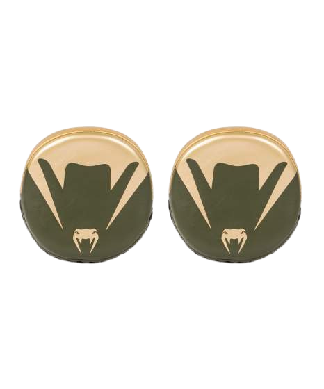 Venum Pro Boxing Mini Curved Hand Pads Khaki/Gold