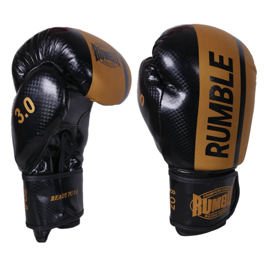 Rumble Boxing Gloves Junior PU 3.0 Black-Gold