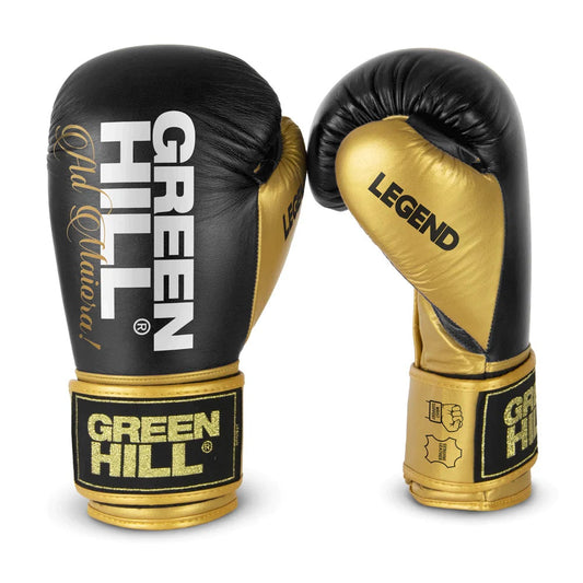 Green Hill Boxing Gloves Legend PLATINUM Black-Gold