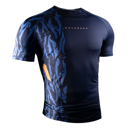 Hayabusa Rashguard Apex Short Sleeve Blue
