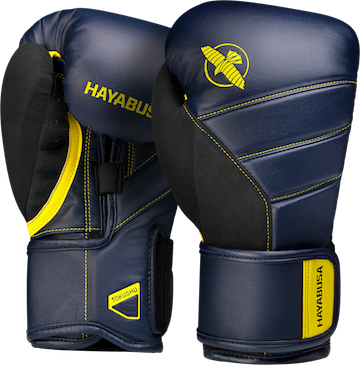 Hayabusa Boxing Gloves T3 Navy/Yellow