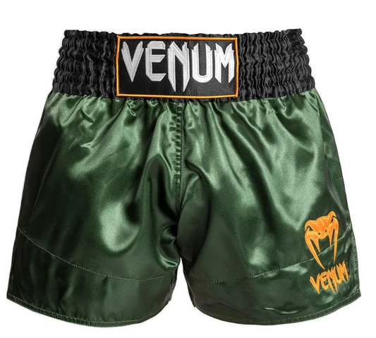 Venum Kickboxing Shorts Classic Khaki/Black/Orange