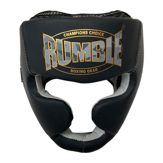 Rumble Head Guard Junior Camo Black/Gold