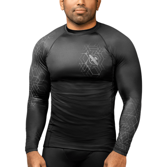 Hayabusa Rashguard Geo Long Sleeve Grey