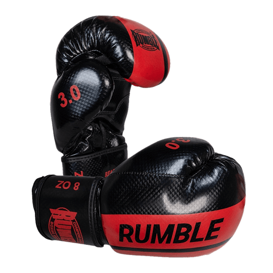 Rumble Boxing Gloves Ready PU 3.0 Black-Red