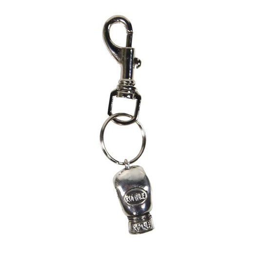 Rumble Keychain Boxing Glove Silver Colored 1 piece Large