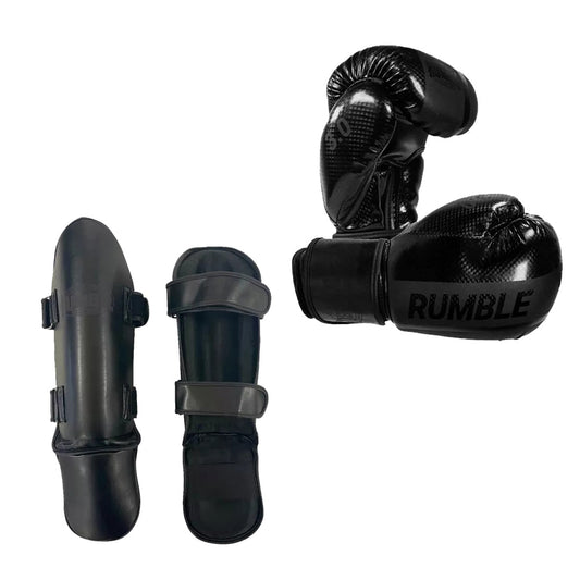 Rumble Kickboxing set Ready PU Senior Black/Black
