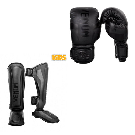 Venum Kickboxing Set Elite Kids Black/Black