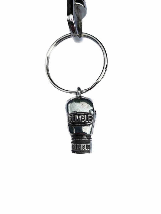 Rumble Keychain Boxing Glove Silver Color 1 piece Small