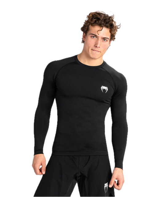 Venum Rashguard Contender Long Sleeve Black/White