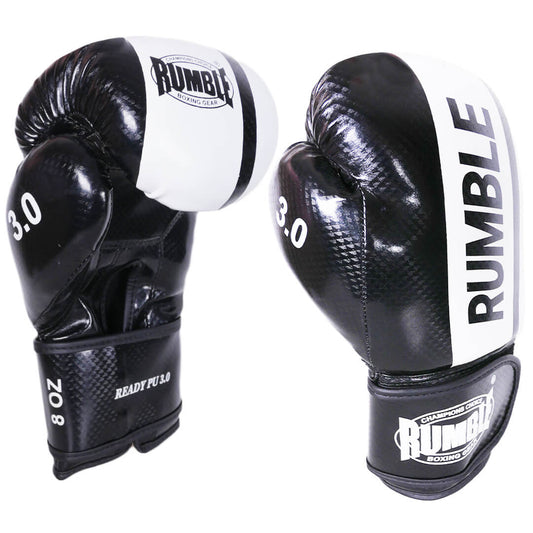 Rumble Boxing gloves Junior PU 3.0 Black-White