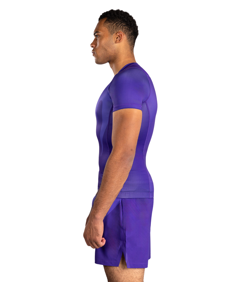 Venum Rashguard No Gi Short Sleeve Purple