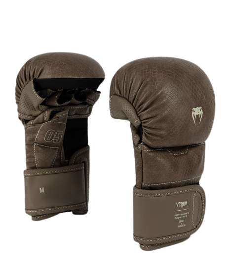 Venum MMA Gloves Sparring Impact Evo Scales Brown