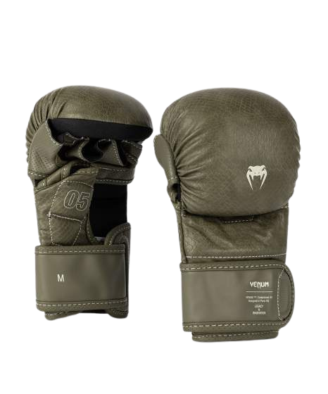 Venum MMA Gloves Sparring Impact Evo Scales Army Green