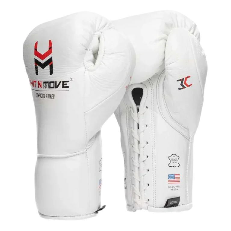 Hit N Move Bag and Conditioning Boxing Gloves Compact 16oz White