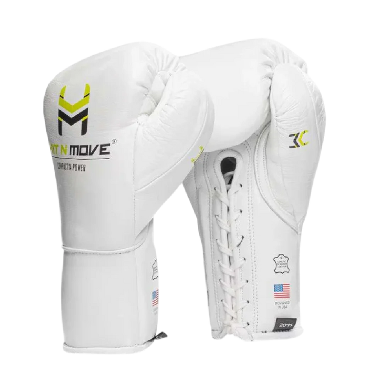 Hit N Move Bag and Conditioning Boxing Gloves Compact 14oz White