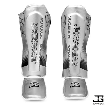 Joya Gear Shin Guard Evolution Silver/White