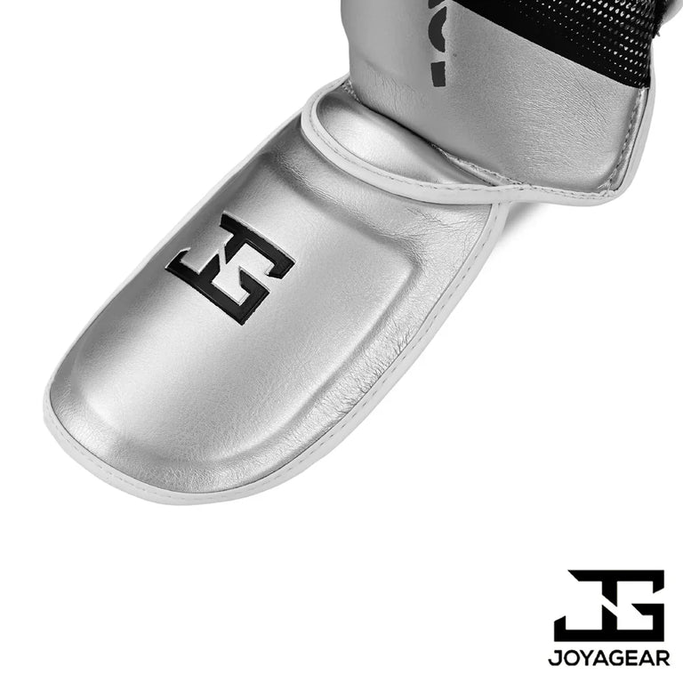 Joya Gear Shin Guard Evolution Silver/White