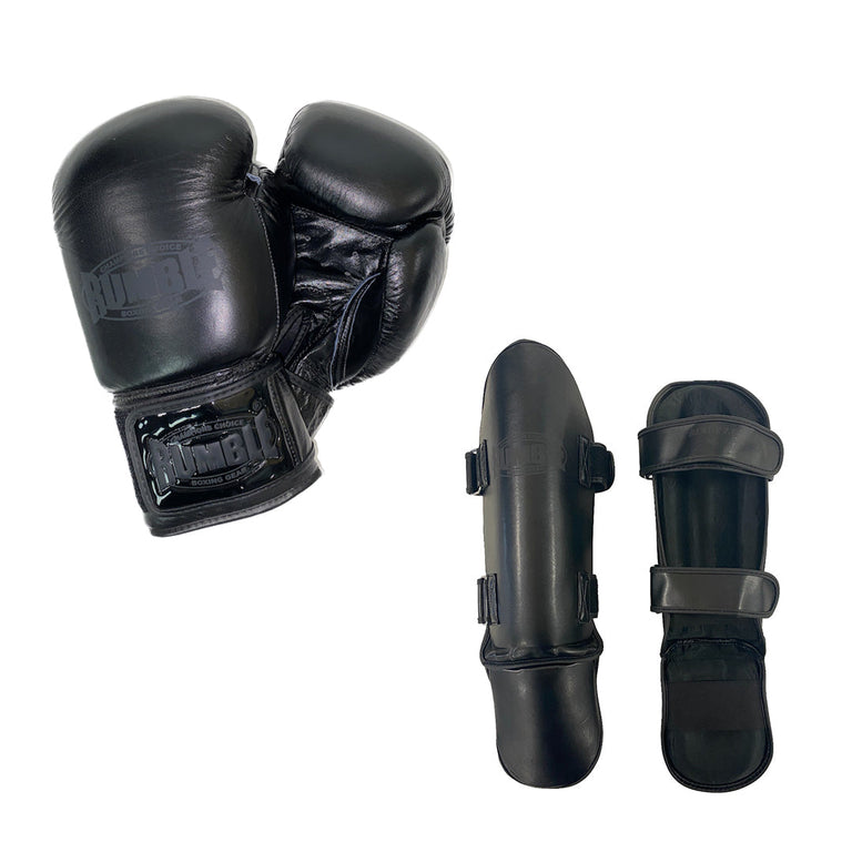 Rumble Kick-Thai boxing set Ready 2.0 Black-Black
