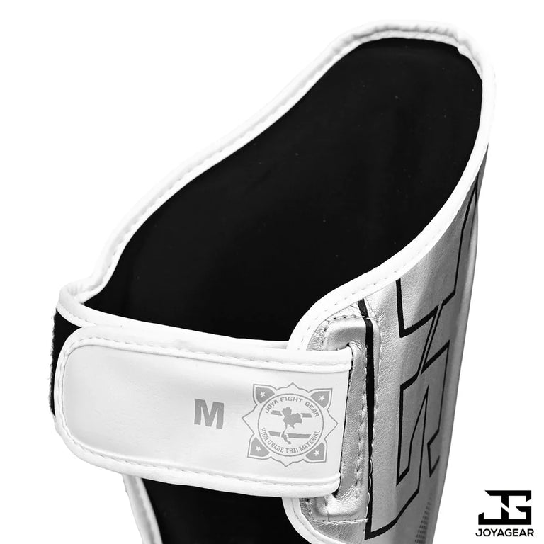 Joya Gear Shin Guard Evolution Silver/White
