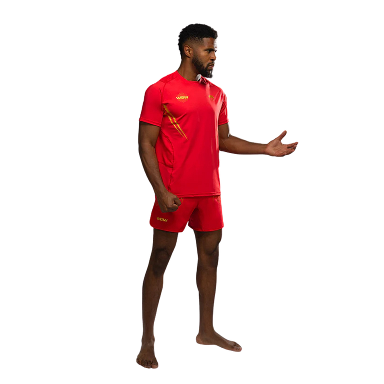 Venum X WOW FC Dry-Tech T-shirt Fiery Red