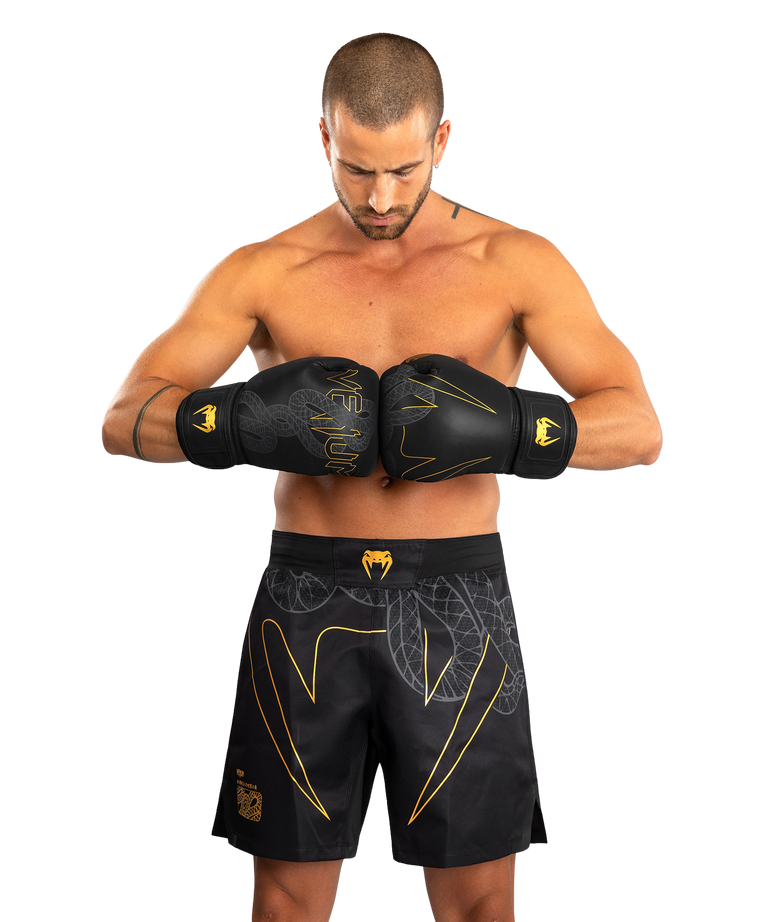 Venum Fightshort Serpenti Black/Silver/Gold