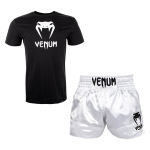 Venum Clothing Set T-shirt Classic Black/White - Short Classic White/Black