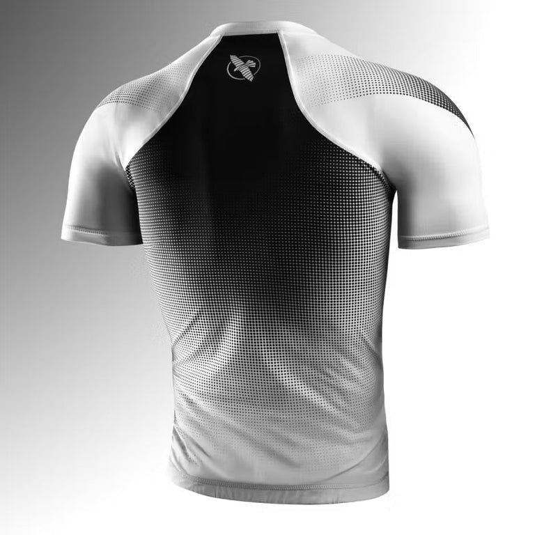 Hayabusa Men's Pro Ranked Rashguard Short Sleeve White