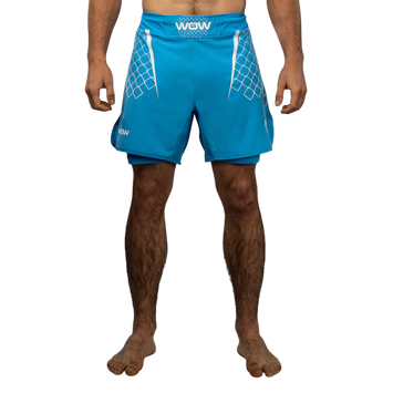 Venum X WOW FC Fightshort Ocean Blue