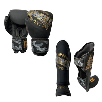 Rumble Kickboxing Set Kids Camo Black/Gold