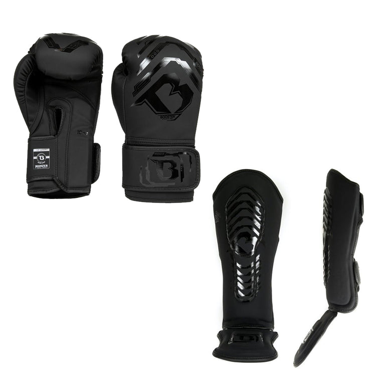 Booster kickboxing set BG Youth Elite V2.1 Black/Black