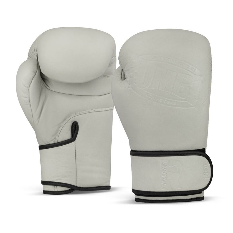 Rumble Boxing Gloves Leather R-Line Grey