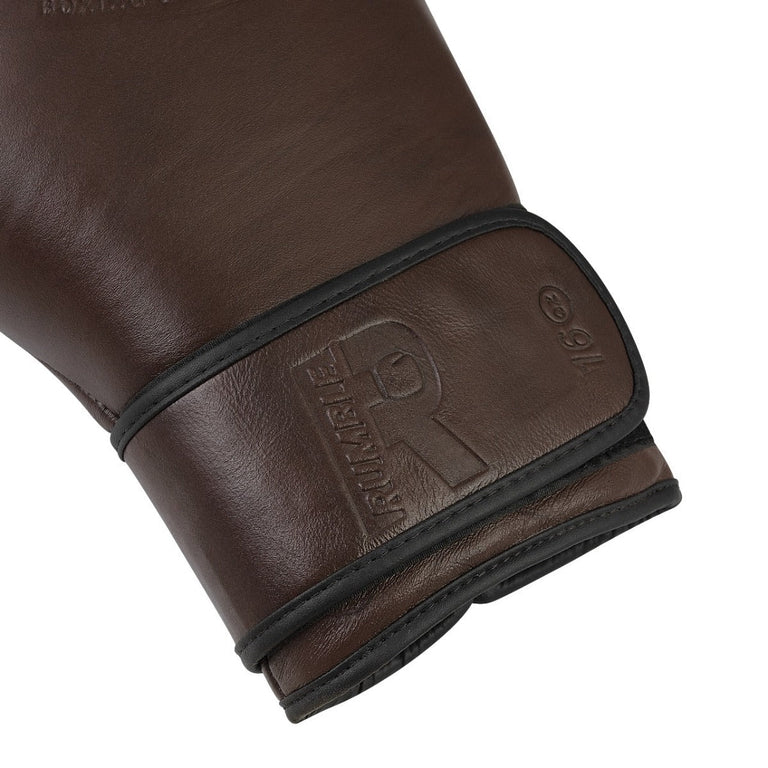 Rumble Boxing Gloves Leather R-Line Brown