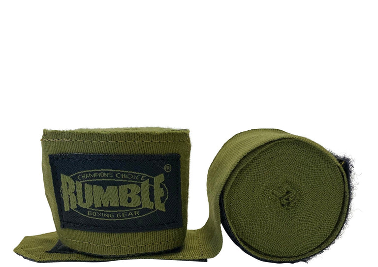 Rumble Hand Wrap Boxing 3 Pairs - 4.6 Meters - Black/Army/Navy