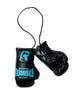 Rumble Mini Boxing Gloves Black/Aqua 2.0
