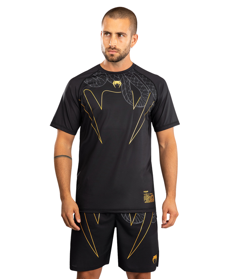 Venum Dry Tech T-shirt Serpenti Black/Silver/Gold