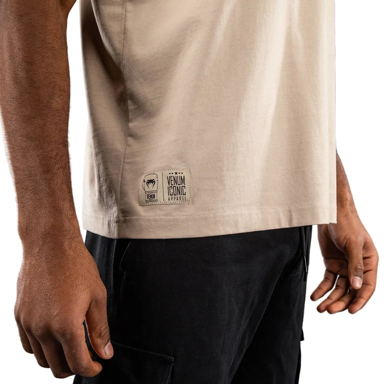 Venum Fight Icon T-Shirt Beige