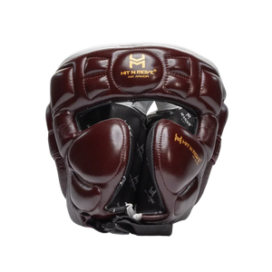 Hit N Move Headguard Air Armor Burgundy/White