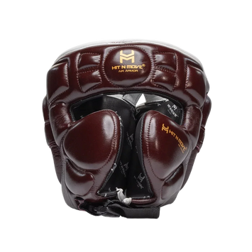 Hit N Move Headguard Air Armor Burgundy/White